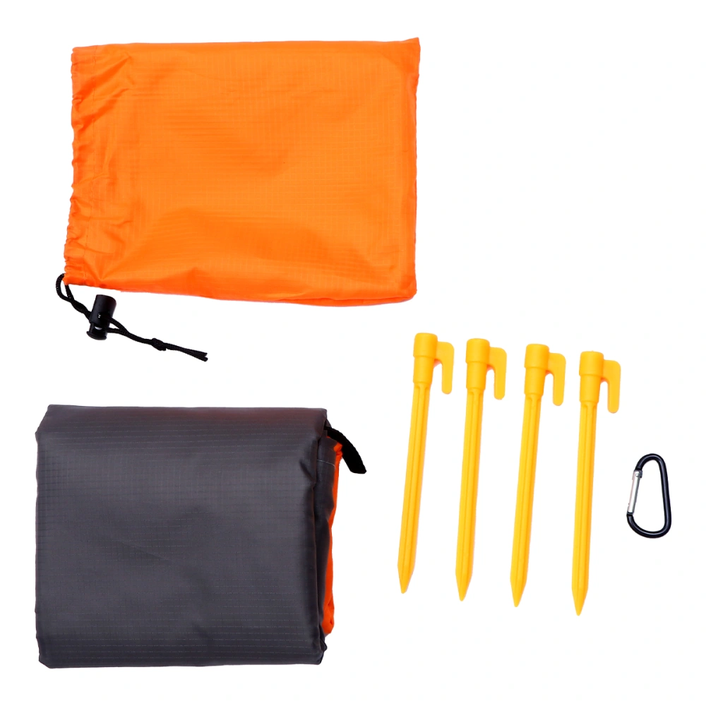 Portable Picnic Mat Foldable Camping Beach Pad Multifunctional Mattress (Orange)