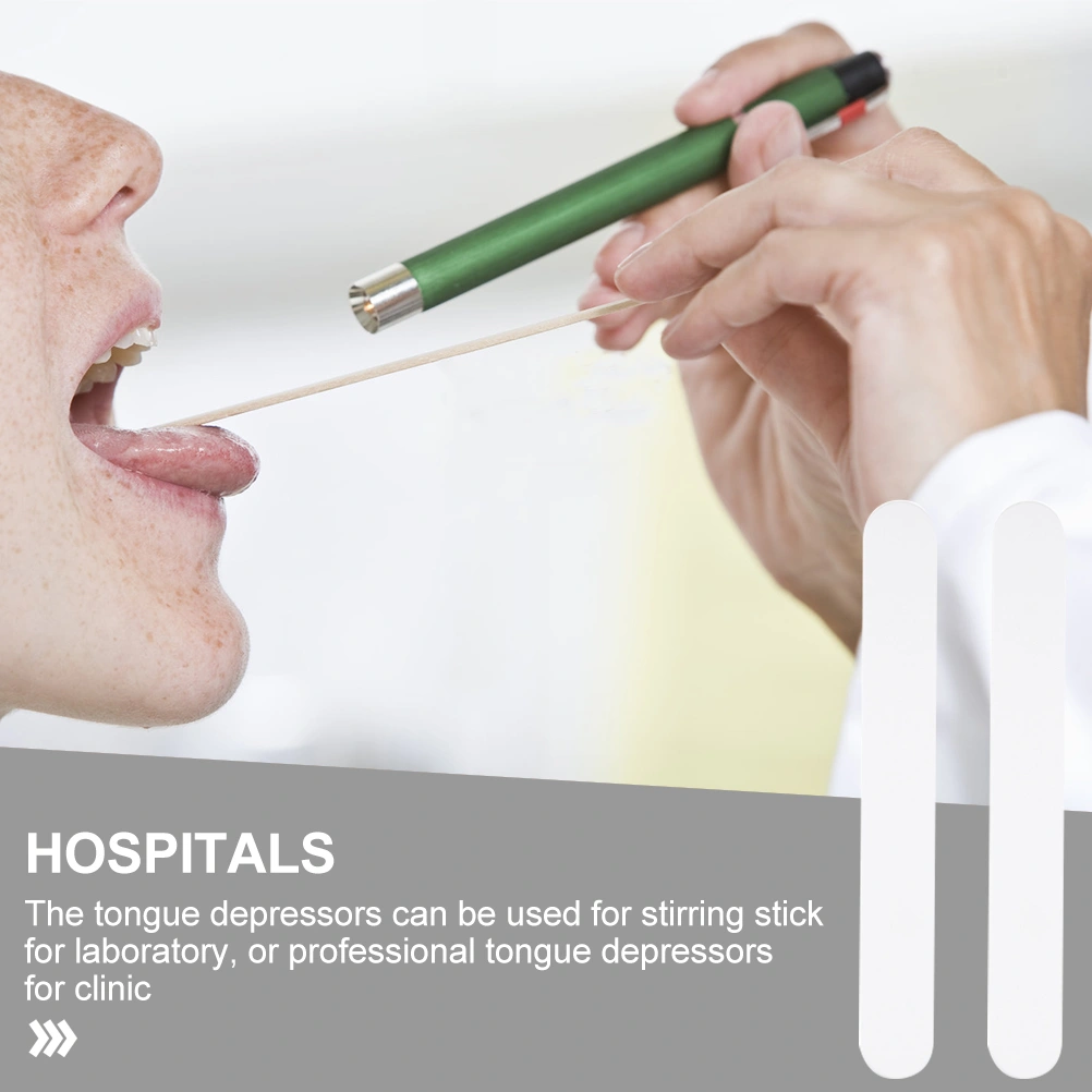 25pcs Plastic Tongue Depressor Dental Tongue Depressor Practical Tongue Depressor