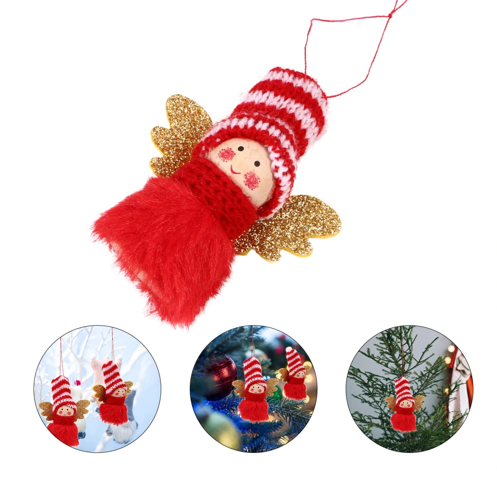 Chic Angel Girl Hanging Decor Xmas Tree Hanging Ornament Hanging Adornment