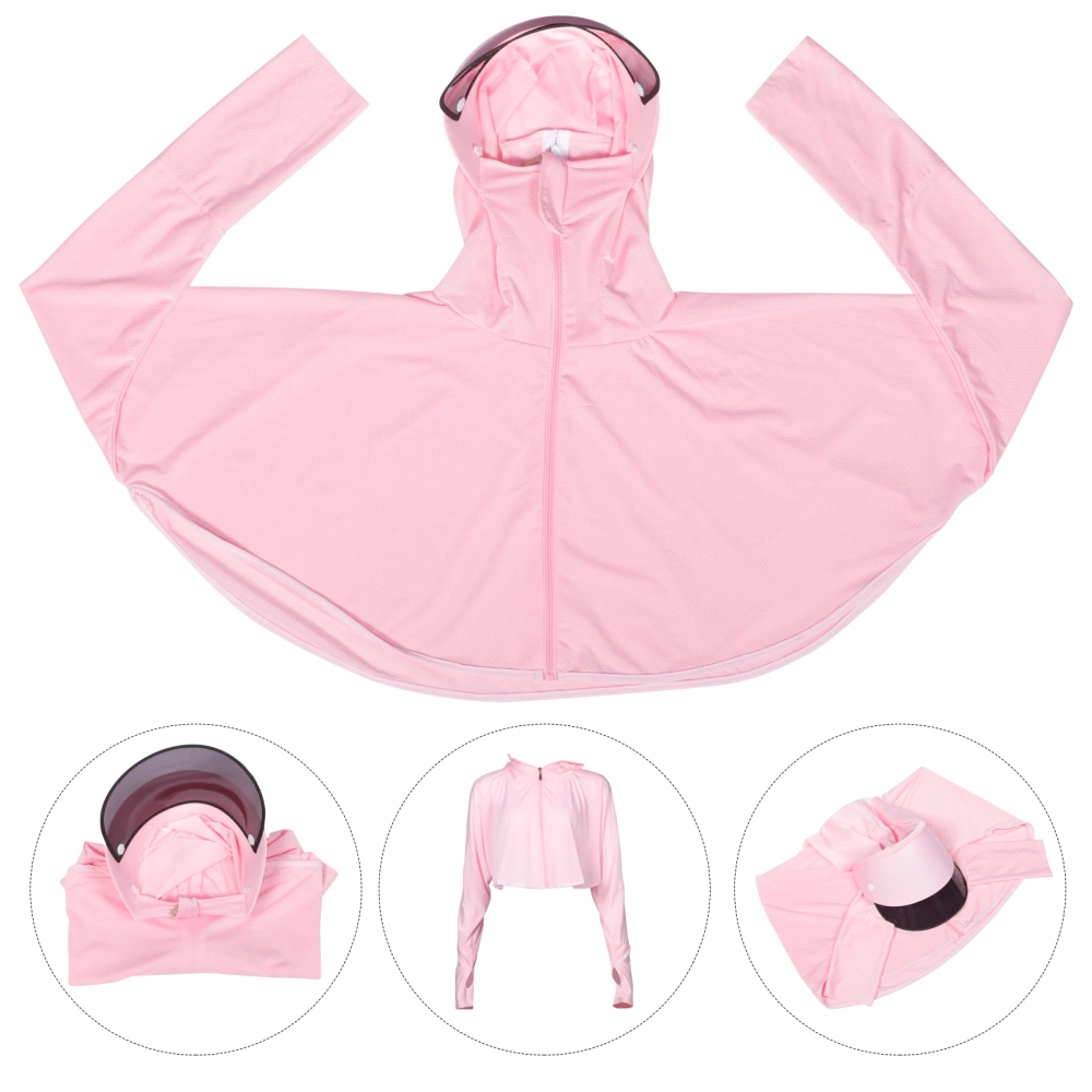 1pc Summer Sun-protective Clothing Stylish Hooded Loose Sun Protection Clothing