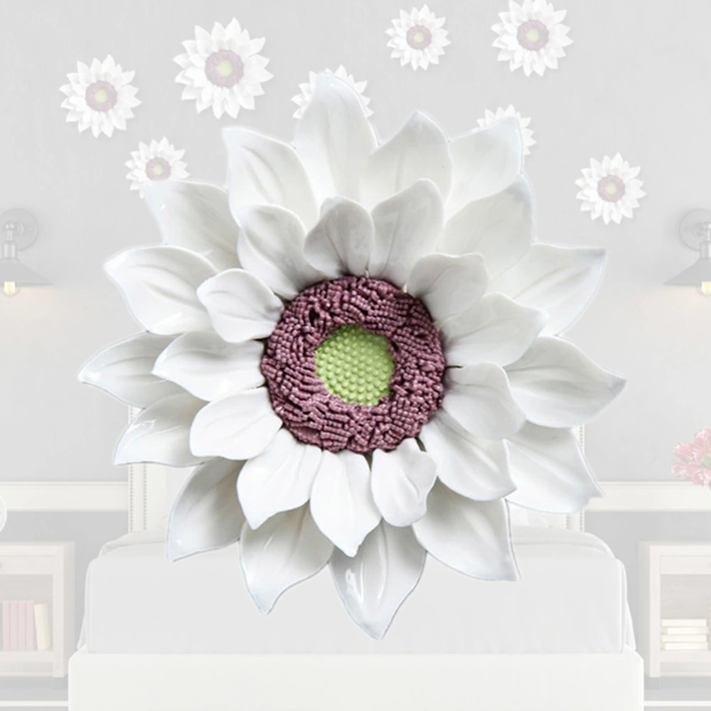 1Pc Flower Wall Ornament Sunflower Wall Decor Background Adornment for Home