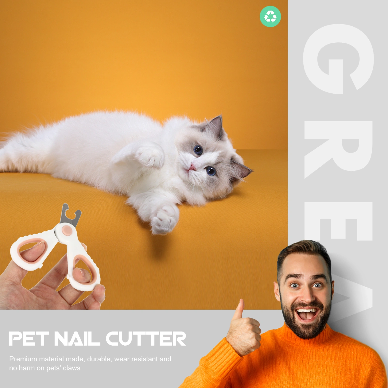 1pc Dog Nail Clipper for Beginners Professional Pet Nail Claw Trimming Tool