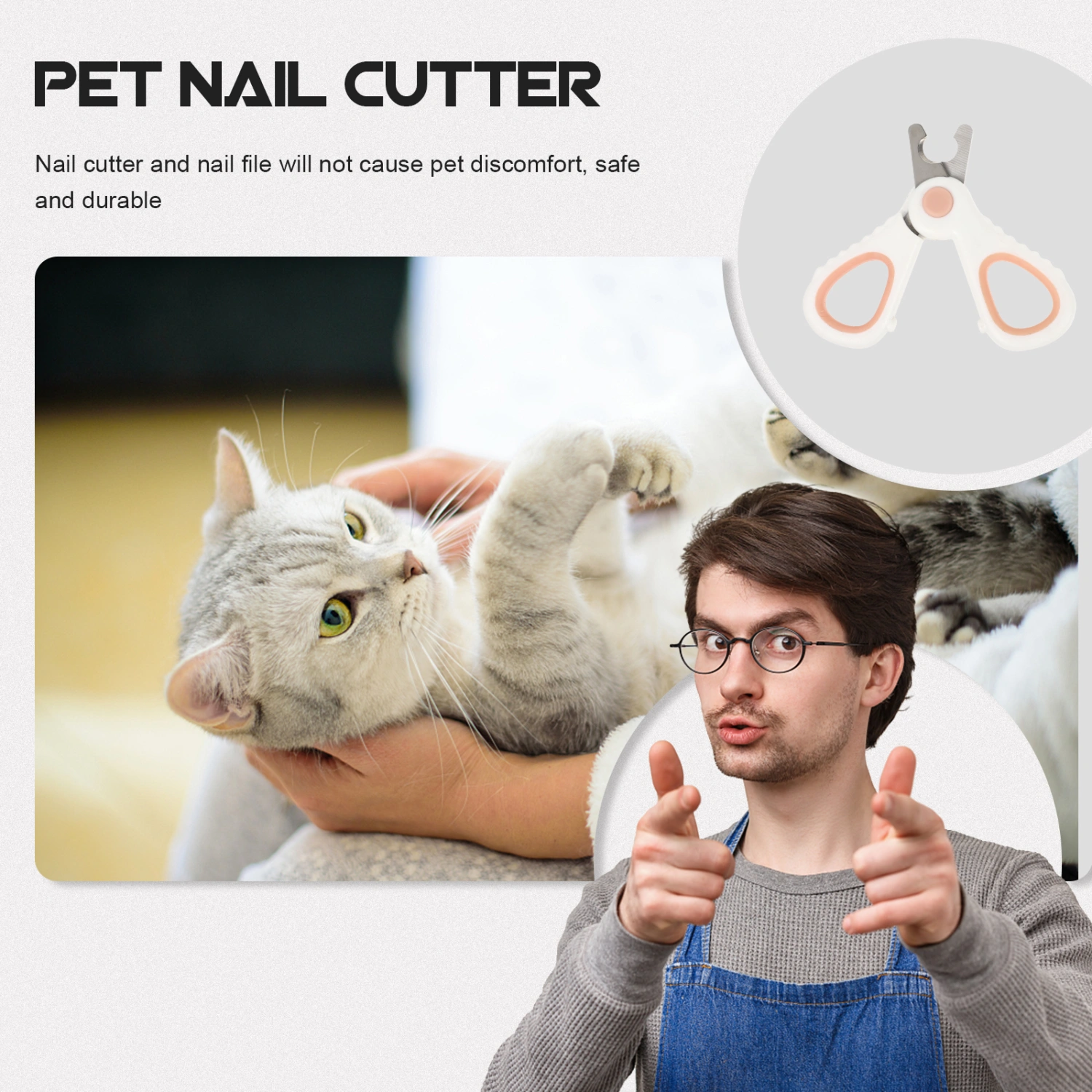 1pc Dog Nail Clipper for Beginners Professional Pet Nail Claw Trimming Tool