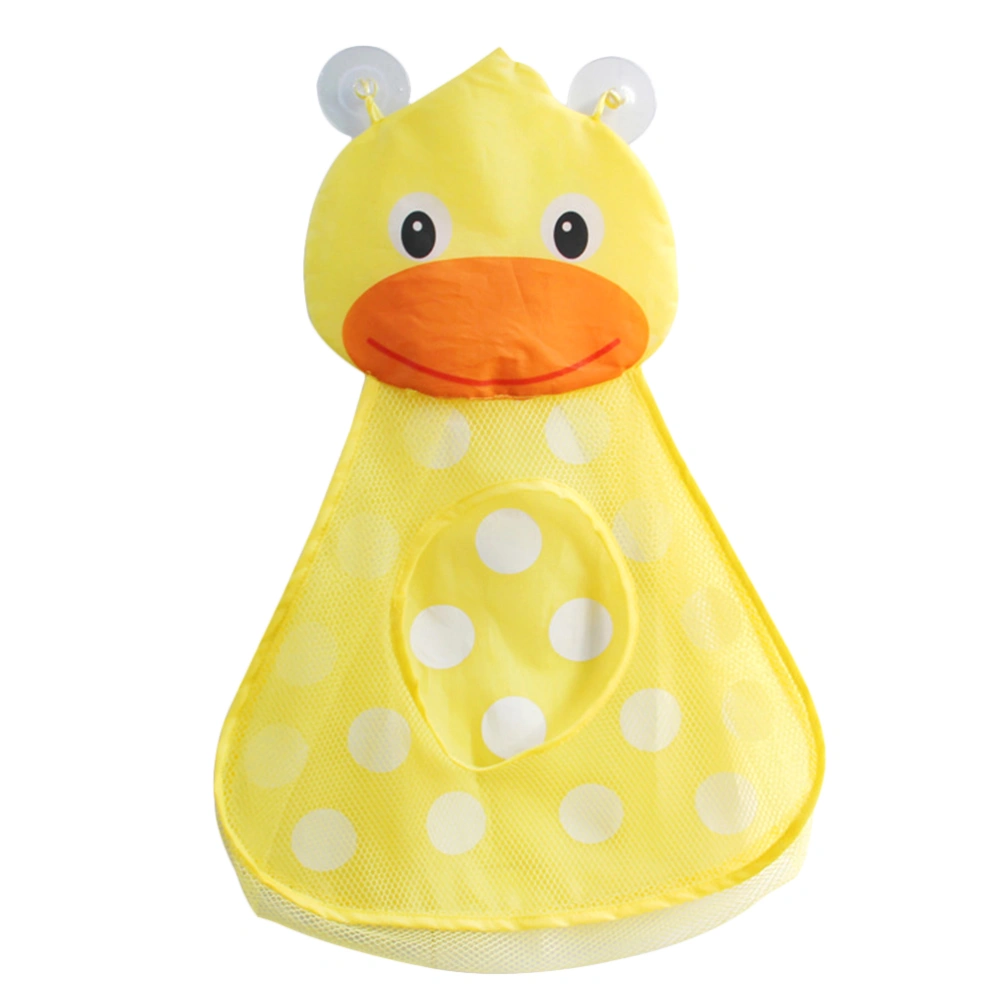 Cartoon Bathtub Toy Storage Bag Mesh Bag Bathing Toy Organizer Holder Bathroom Organiser (Duck)