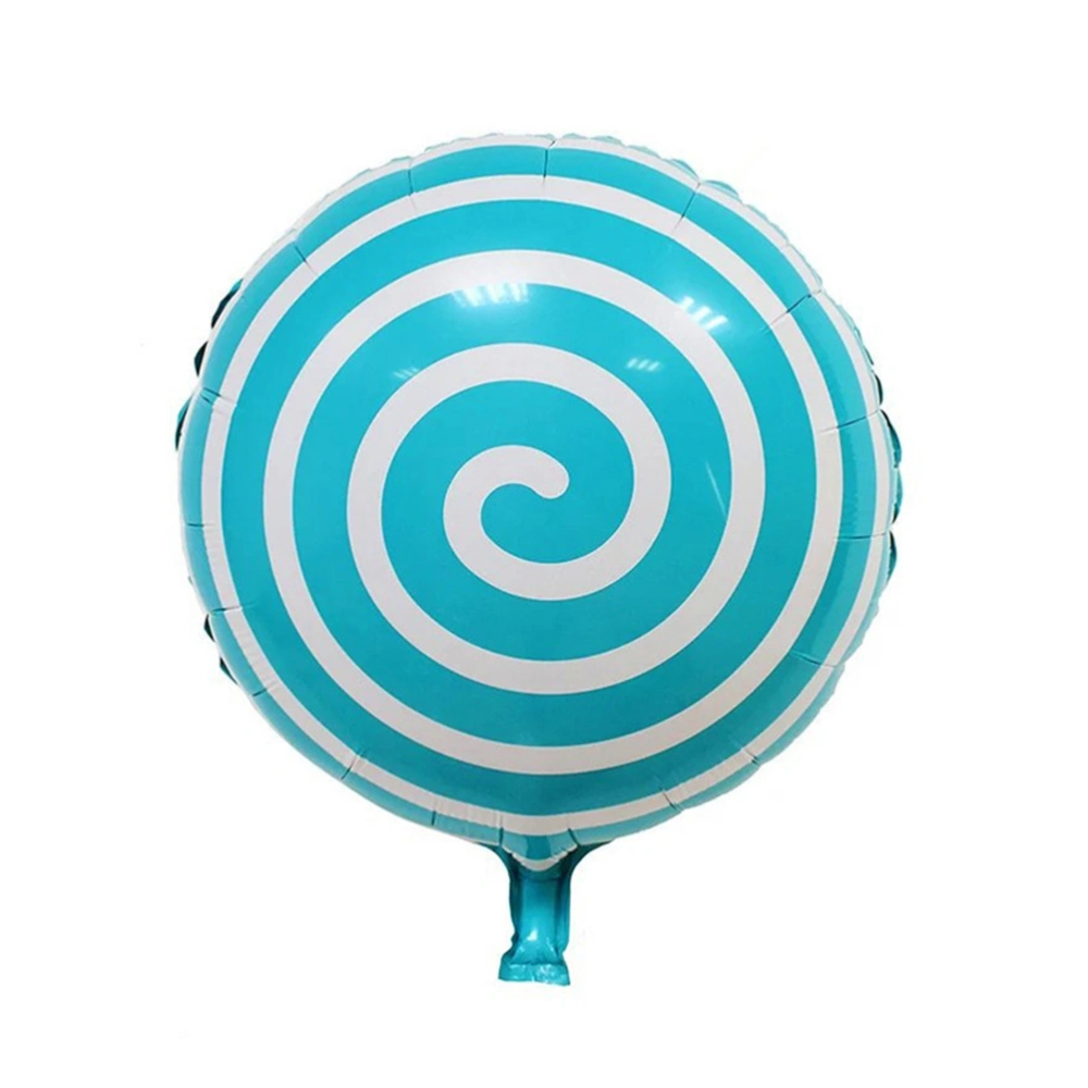 18-inch Lollipop Foil Balloons Lollipop Mylar Balloon Lovely Kids Toy for Birthday Party Decoration (Blue)