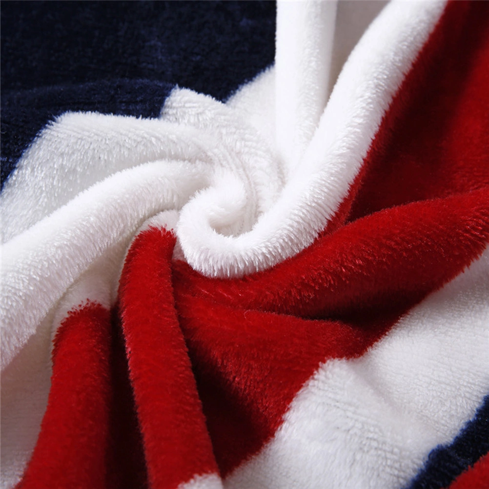 150x200cm Flag Blankets Lightweight Flannel Blanket Warm Bed Couch Blanket for Home and Travel (US Flag)