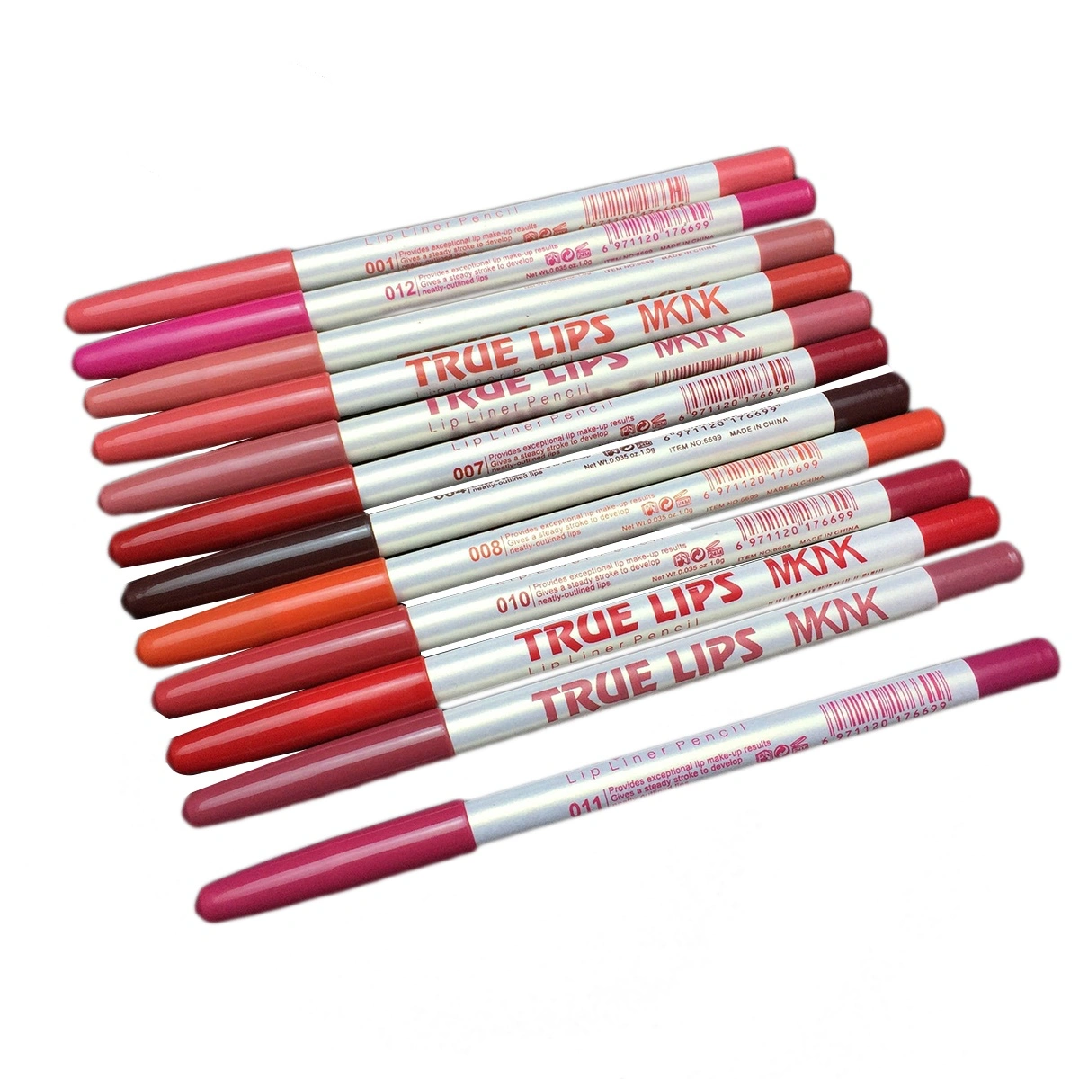 12PCS Waterproof Lip Liner Pencils Set Multi-Color Long Lasting Lip Liner