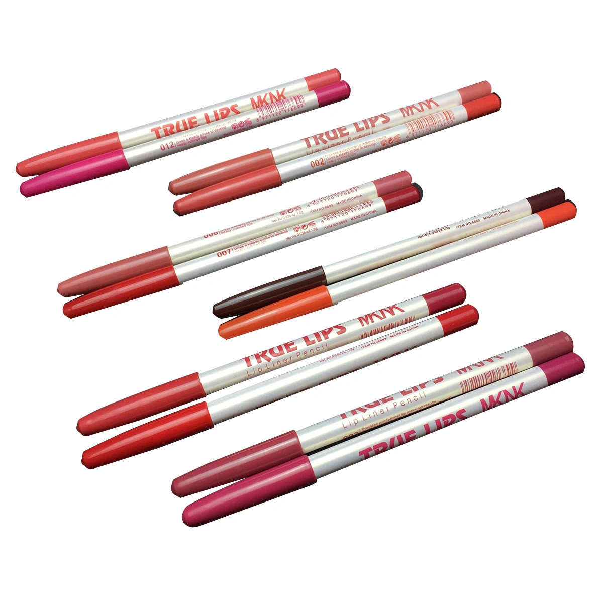 12PCS Waterproof Lip Liner Pencils Set Multi-Color Long Lasting Lip Liner