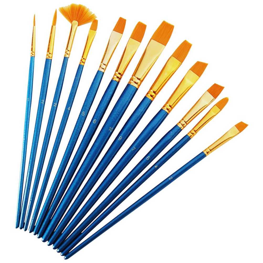 1 Set Watercolor Painting Brushes Nylon Paintbrushes Professional Paintbrushes