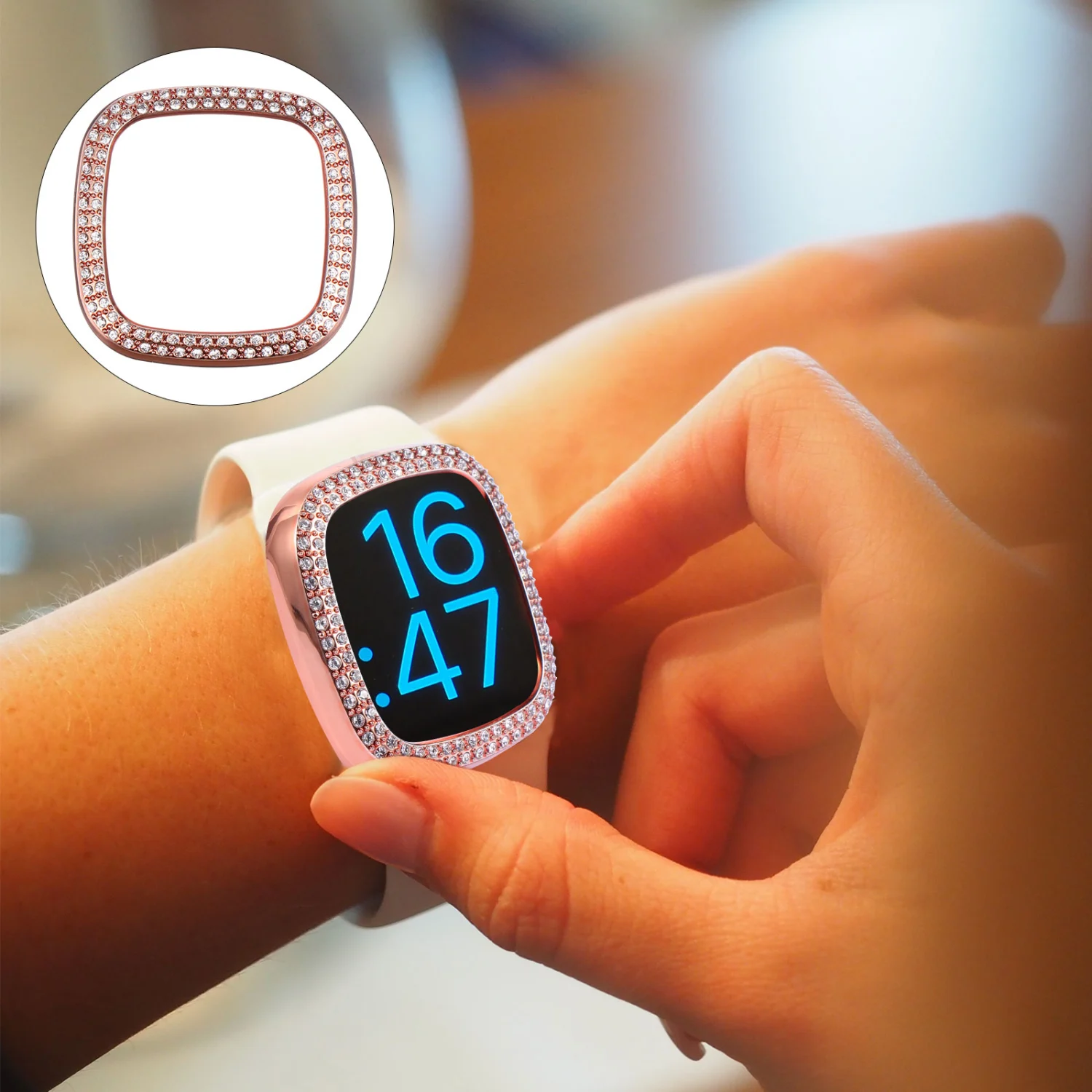 Smart Watch Protective Cover Watch Case Compatible for Fitbit versa3/sense