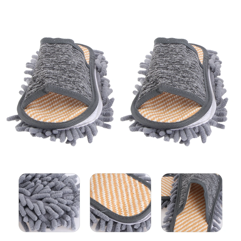 1 Pair Summer Indoor Slippers Convenient Floor Cleaning Slippers Floor Slippers