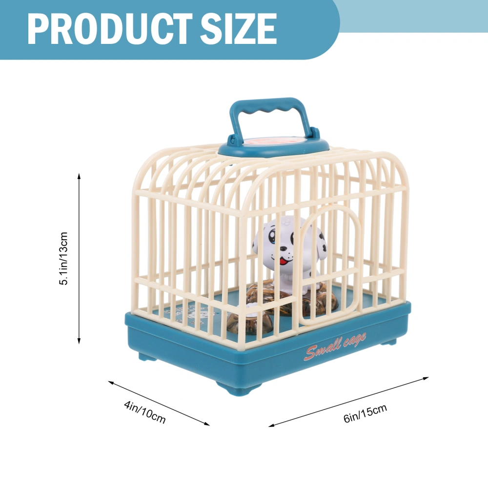 1Pc Small Caged Dog Toy Mini Voice-controlled Induction Plaything for Children