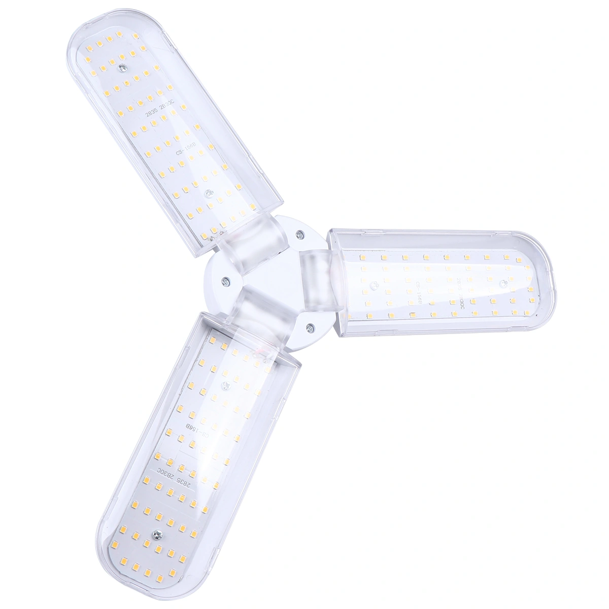 40W LED Plant Grow Clamp Light Lamp Foldable Three-leaf Design Lamp Indoor Succulent Growth Lamp for Home Use (Regular)