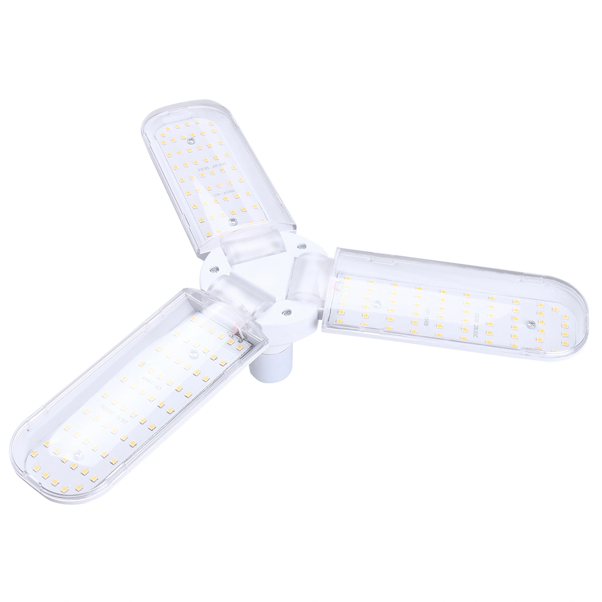 40W LED Plant Grow Clamp Light Lamp Foldable Three-leaf Design Lamp Indoor Succulent Growth Lamp for Home Use (Regular)