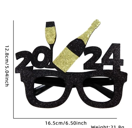 New Year Party Eyeglasses 2024 New Year Party Glasses Celebration Party Favor for 2024