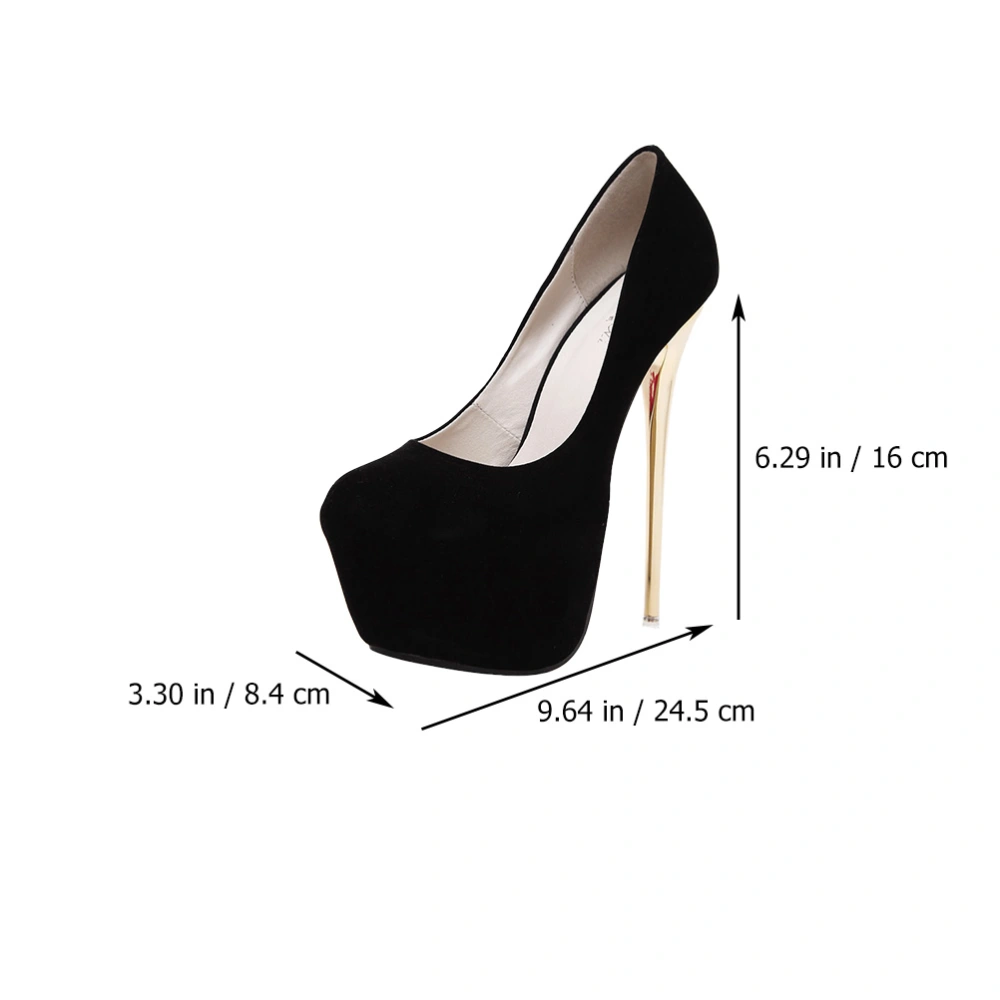 1 pair of Fashion Sexy Super High Heels Shoes Dancing Shoes Lady Footwear