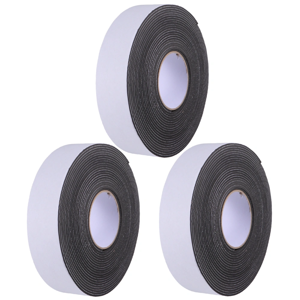 3 Roll of 10M Door Draft Stopper Under Door Dustproof EVA Sponge Seal Door Sweep Strip Blocker Waterproof Door Bottom Stickers for Exterior Interior Doors 5 Meters