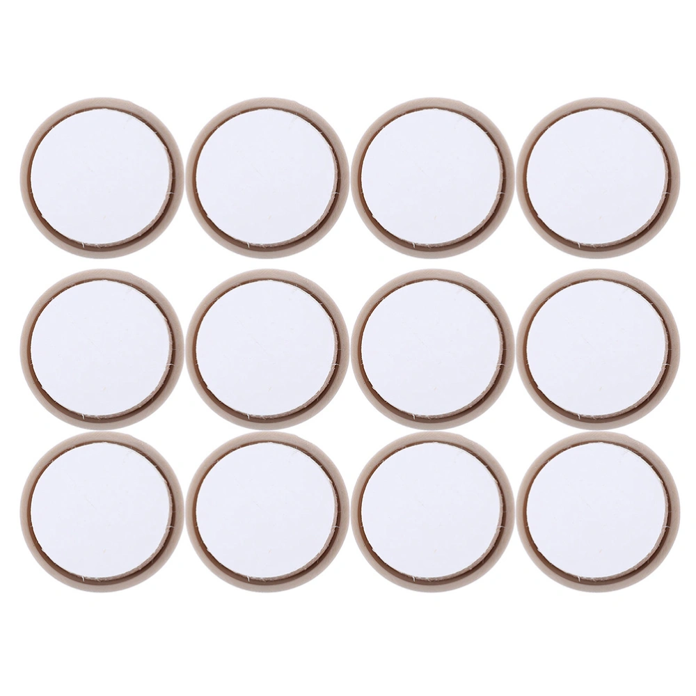 12pcs Furniture Pad Circular Chair Pad Slider Floor Protector For Furniture