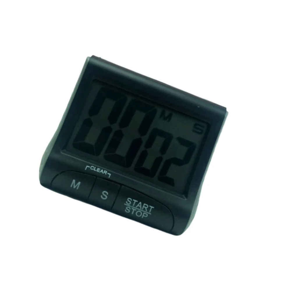 Kitchen Electronic Timer Big Screen Reminder Practical Timer Reminder for Home (Black)