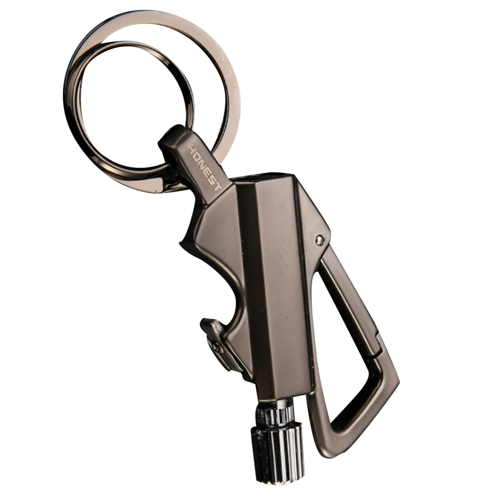 1Pc Outdoor Survival Igniter Camping Urgency Igniter Keyring Shaped Kerosene Igniter (Black)