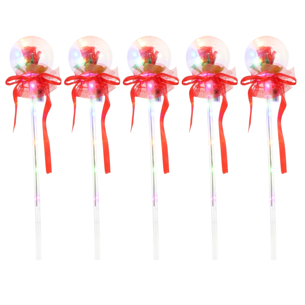 5Pcs Glowing Fairy Sticks Pretty Fairy Sticks Decorative Sticks Kids Toys