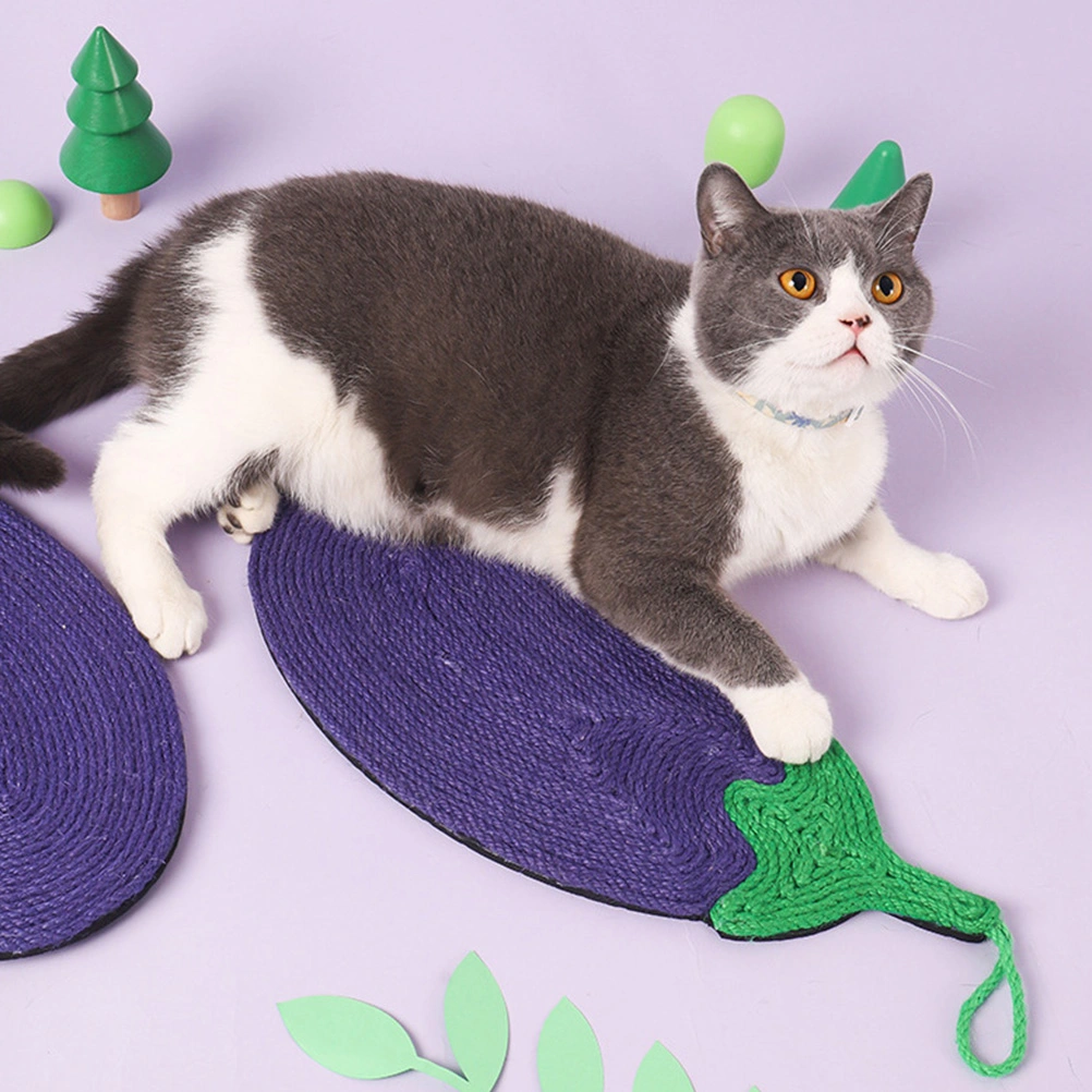 1pc Cat Scratching Mat Sisal Scratching Pad Cat Floor Scratch Rug Pet Supply