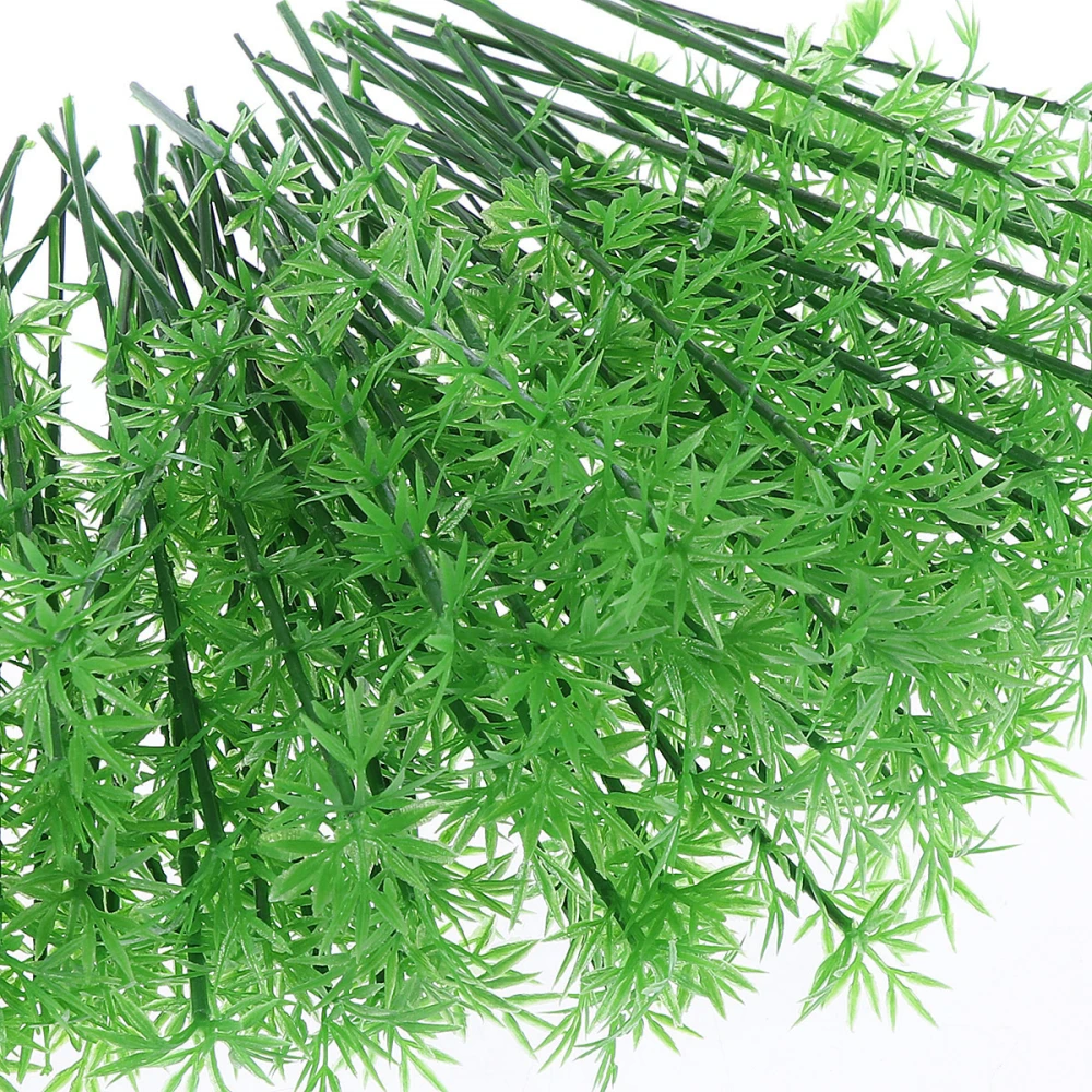 NUOLUX 100PCS 1:75 Plastic Bamboo Trees Model Train Scenery Landscape Scale (Green)