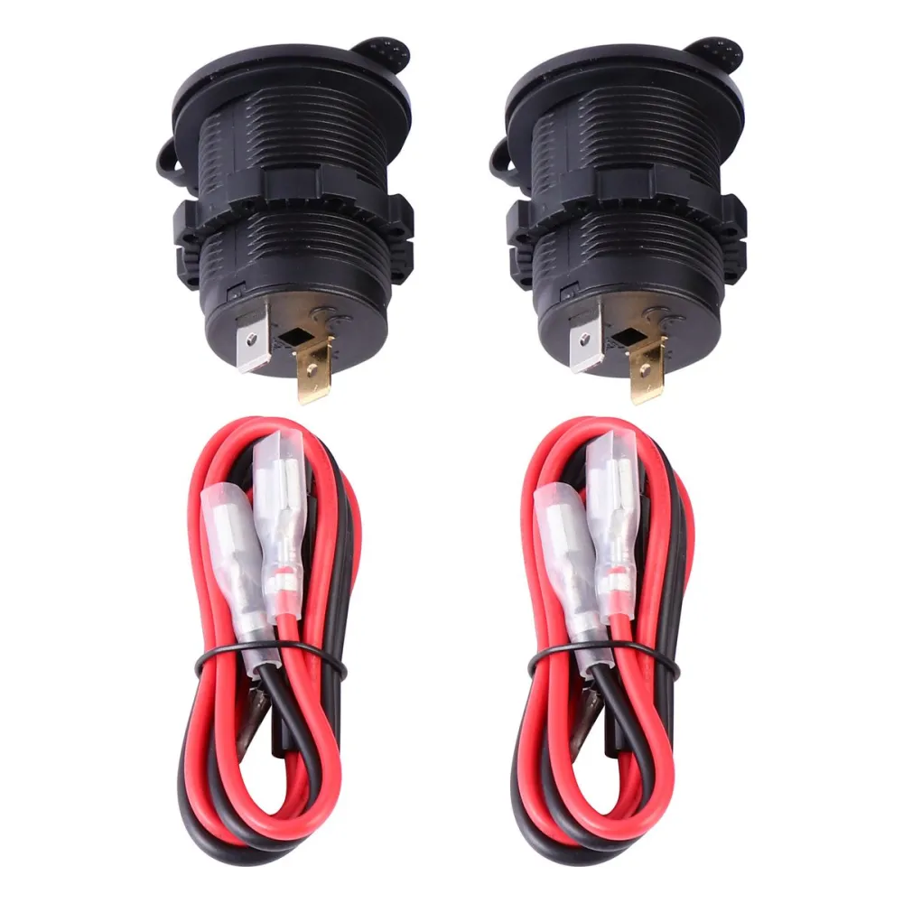 Car Cigarette Lighter Socket Power Supply Socket Outlet Adapter Plug for DC Car