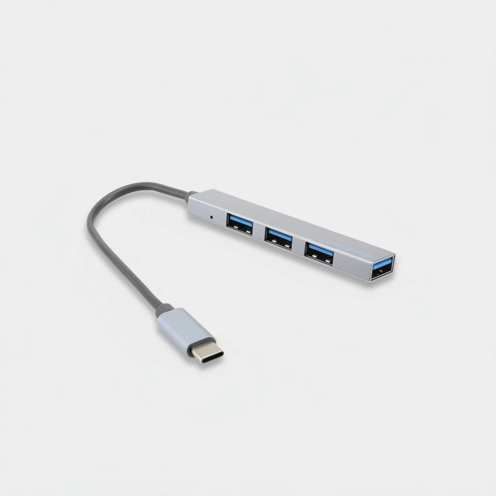 Alloy USB Hub 4-Port OTG Phone Data Dock USB 3.1 Type-C to USB 2.0 Data USB Hub
