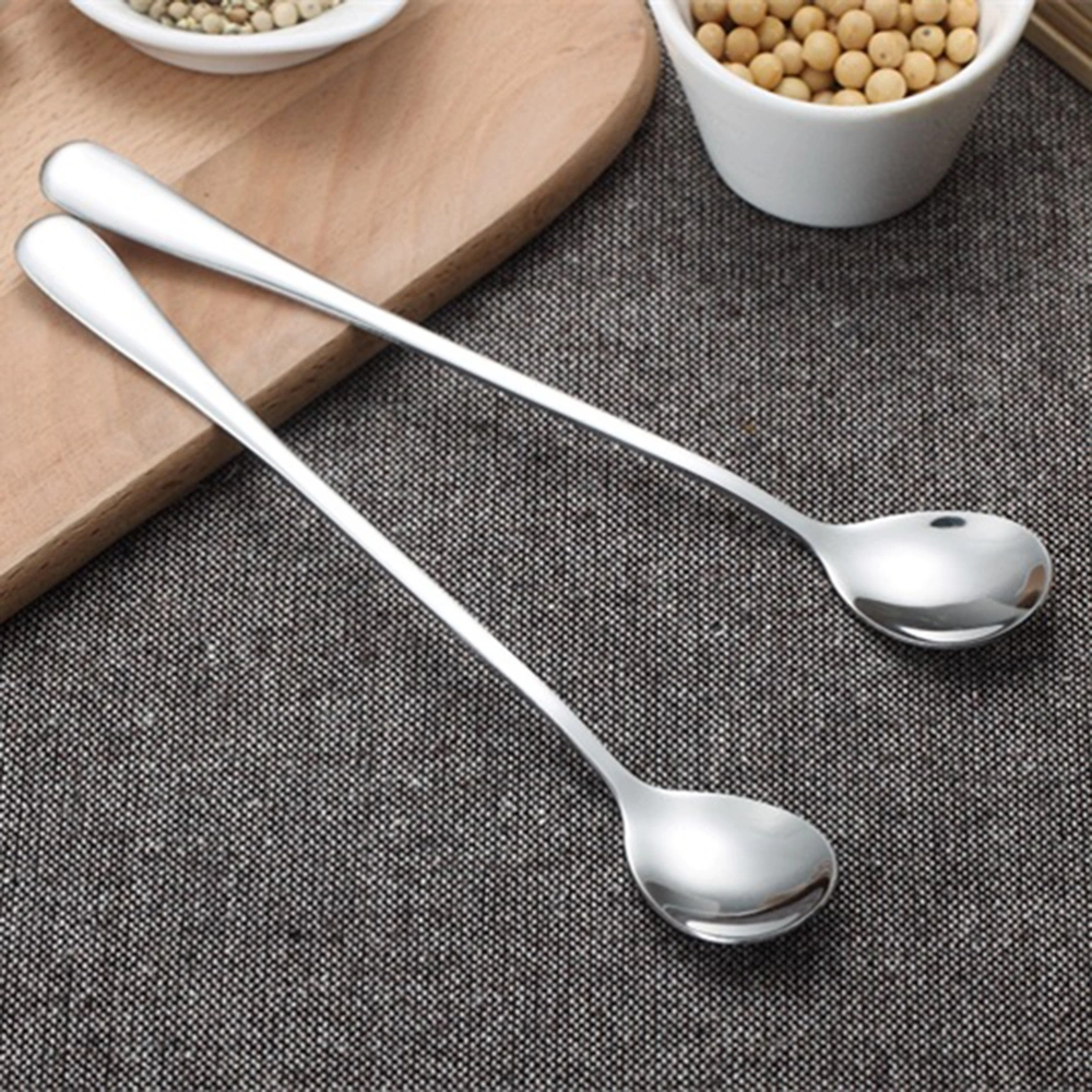 6 Pcs Stainless Steel Coffee Spoon Tea Cup Spoon Tableware Kitchen Supplies