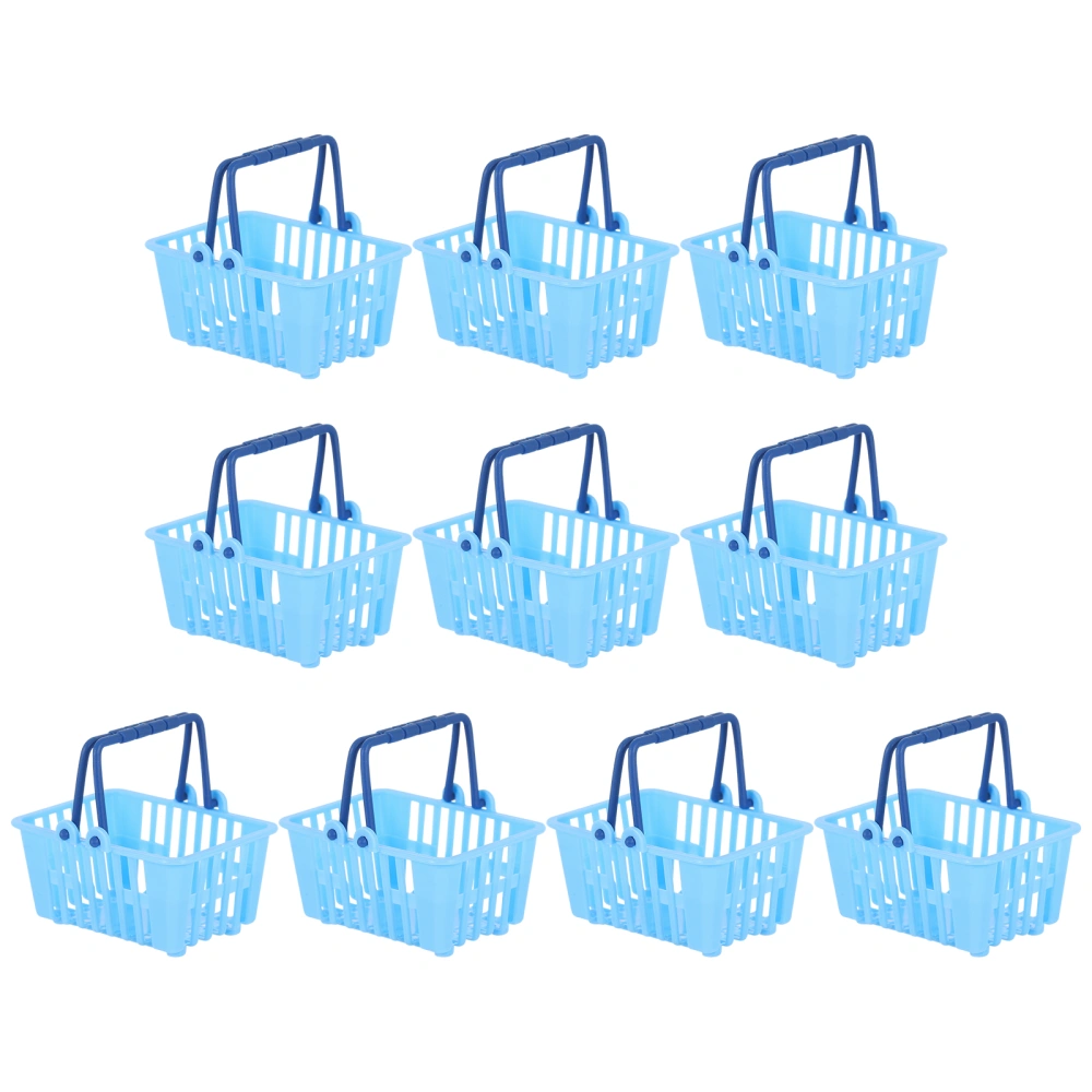 10Pcs Mini Supermarket Basket Mini Sundries Storage Basket Mini House Ornaments