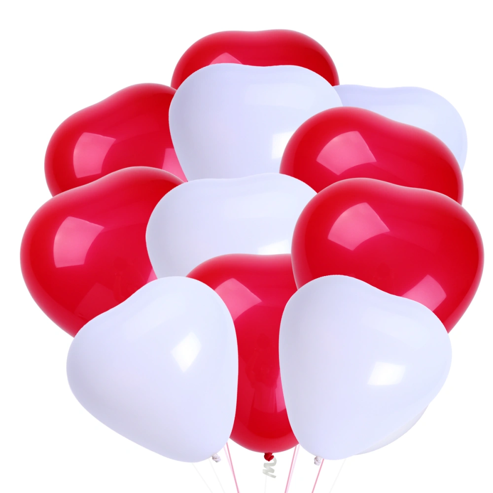 50pcs 12 Inch Heart Latex Pearl Balloons Decorative Balloon Birthday Wedding Party Decoration Supplies