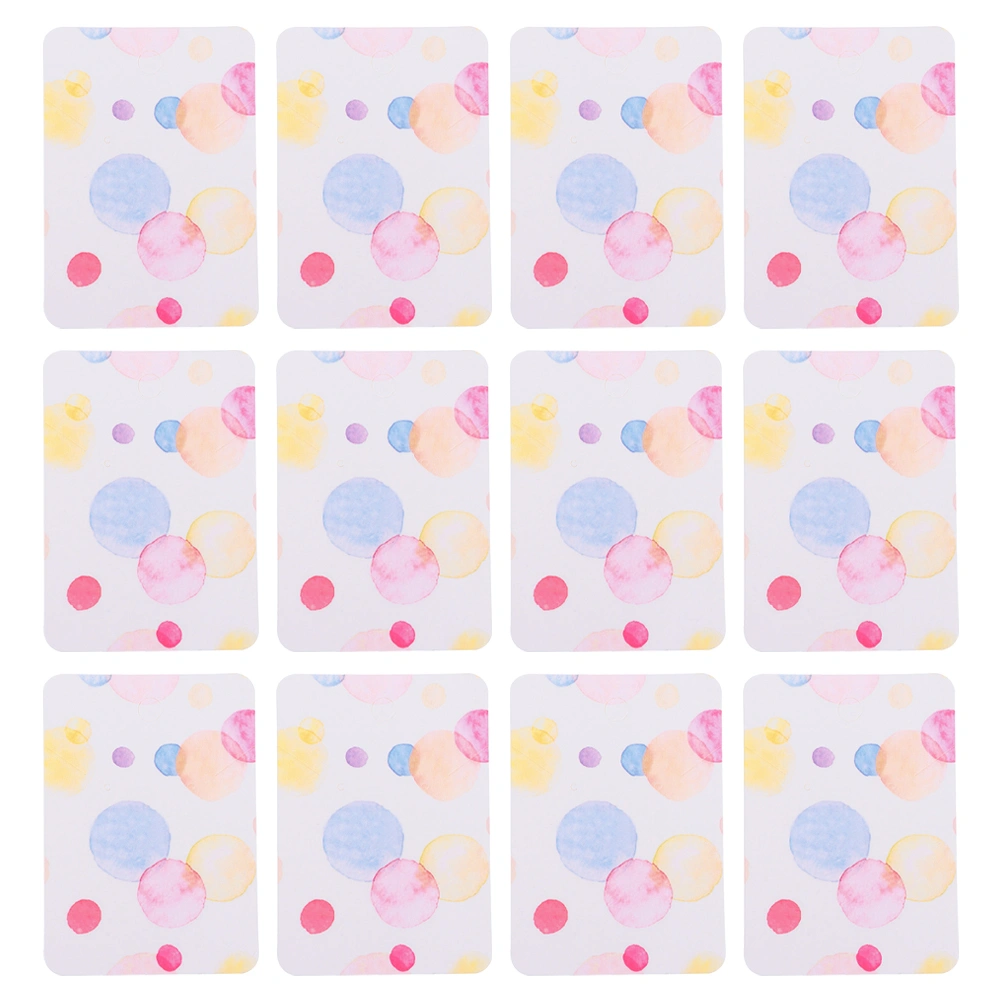 100pcs Earring Display Cards Holders Small Rectangle Cardstock Tags for Earring Studs