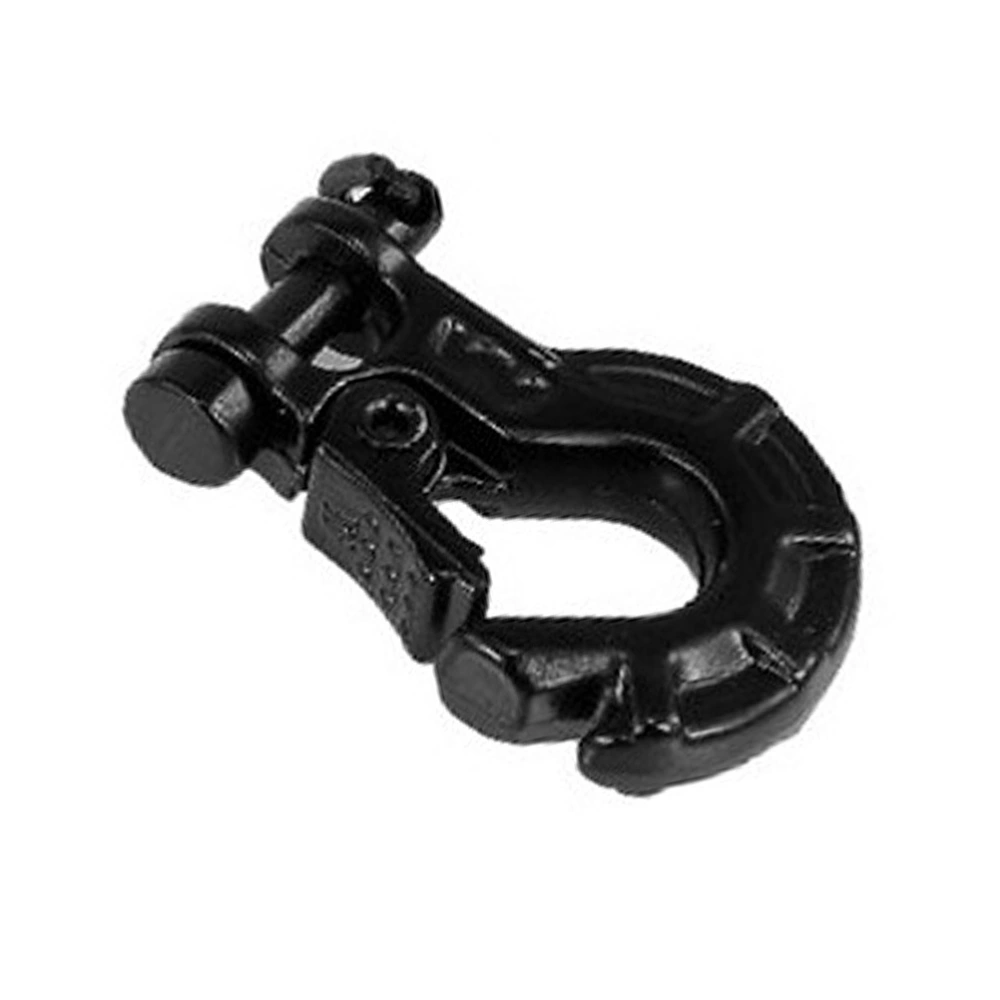 1/10 Winch Hook Aluminum Alloy Tow Hook Decorative Tools for RC Climbing Truck Car (Black)