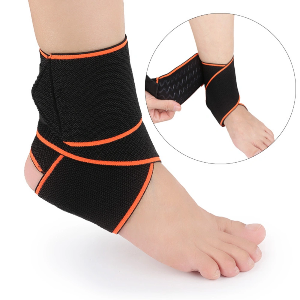 1 Pair Sports Ankle Support Adjustable Stretchy Ankle Brace for Exercise Basketball Ankle Sprain