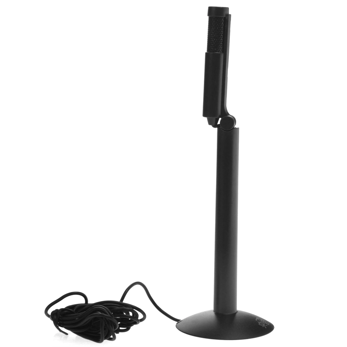SF-950 Portable Adjustable 3.5mm Stereo Desktop Condenser Microphone Mic for Chatting Over MSN, Skype, Singing and Gaming (Black)