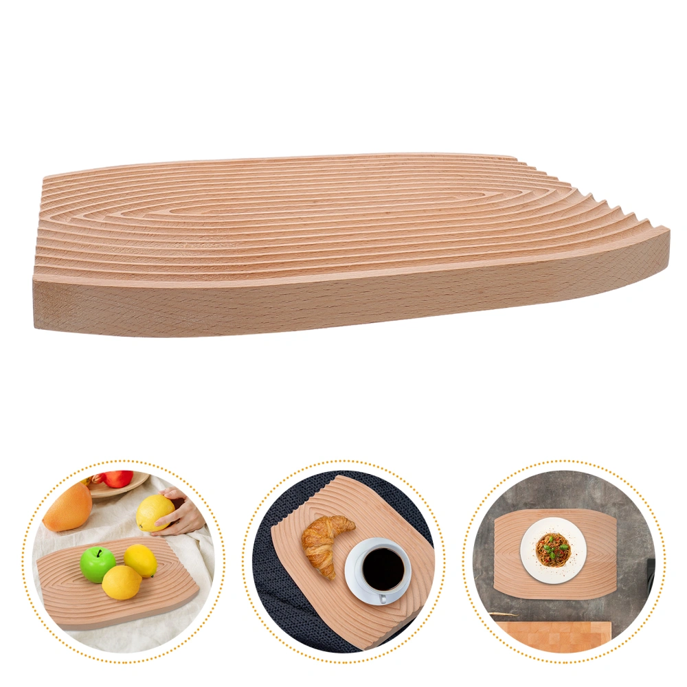 1Pc Wooden Bread Board Fruit Serving Plate Table Placemat Photography Prop