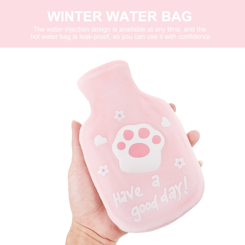 Portable Hot Water Bag Winter Warm Water Bag Creative Winter Gift with Cover