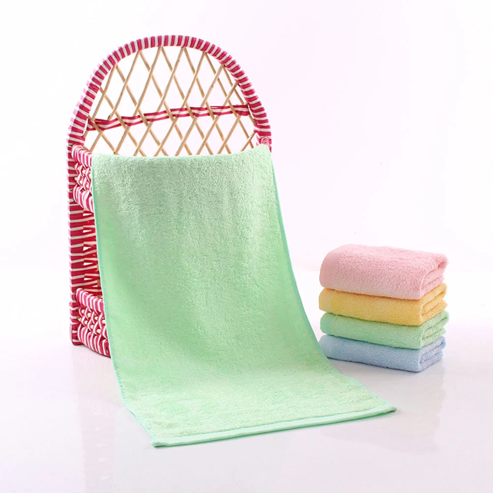 8Pcs Absorbent Towels Face Washing Towels Washcloth Kids Face Towels
