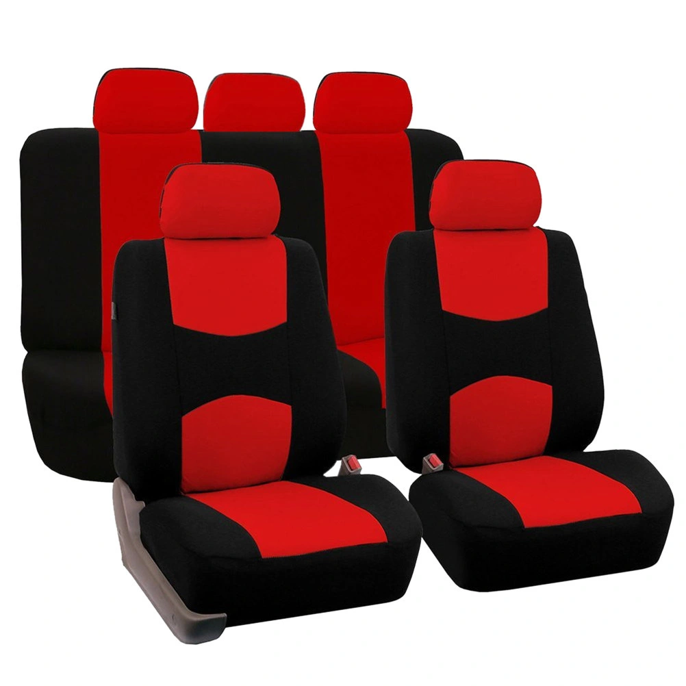 2 Pcs Car Seat Covers Non-Slip Auto Seat Protector Universal Fit Interior Cover(Red)