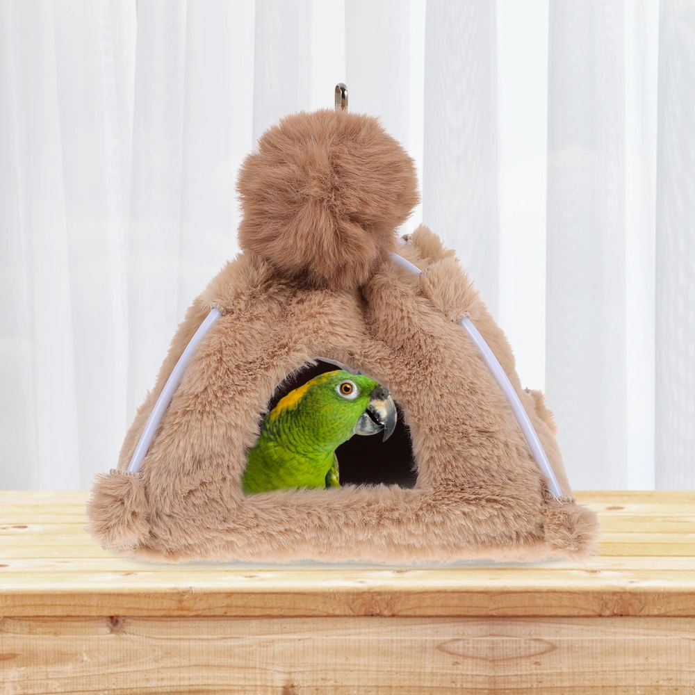 1Pc Warm Bird Nest Pet Bird Hut Plush Bird House Small Pet Sleeping Bed