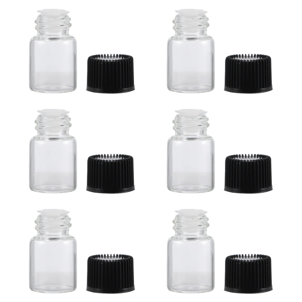 1 Set 36Pcs 2ml Essential Oil Bottles Practical Glass Empty Travel Bottles