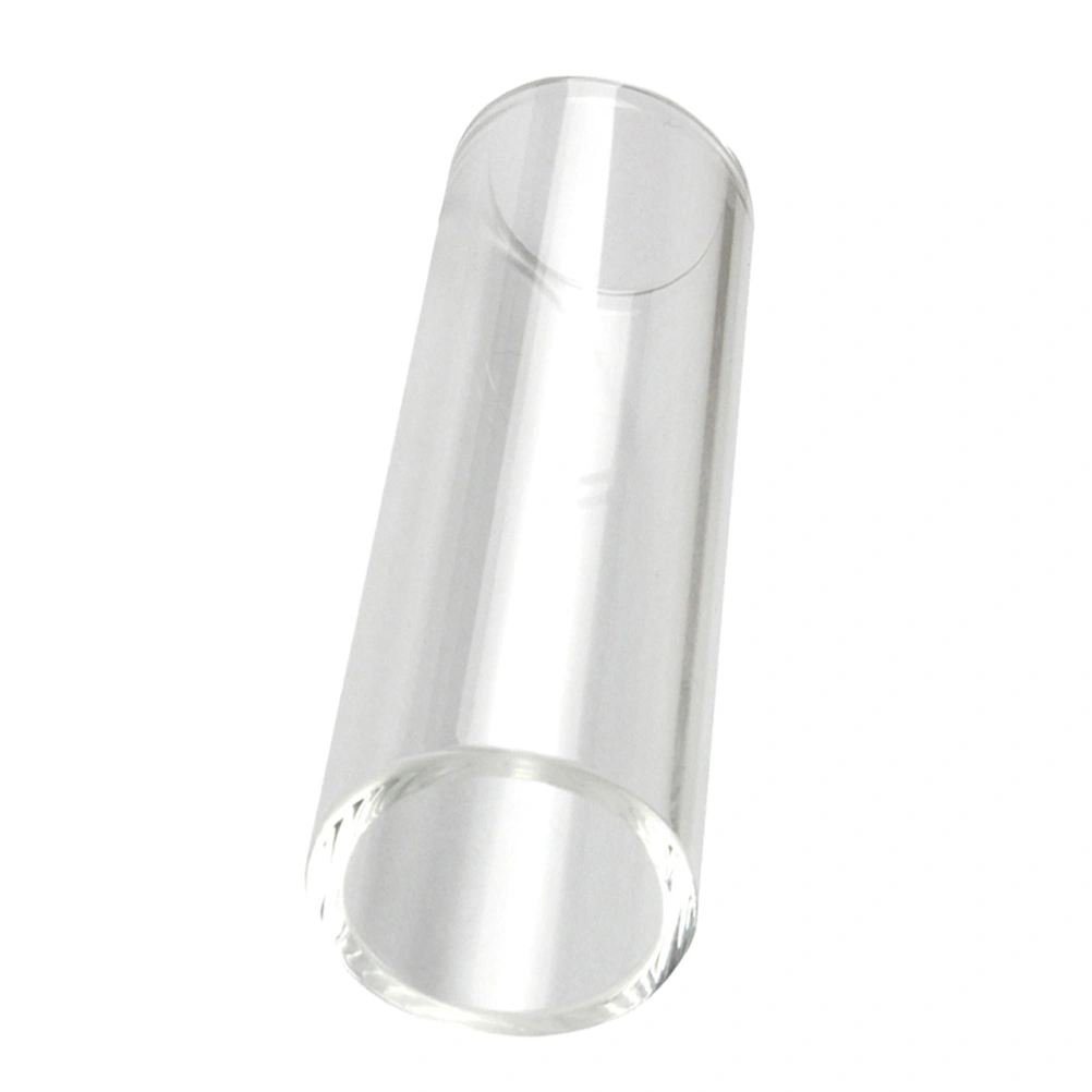 70mm Glass Finger Slide Bar Electric Guitar Slides for Country Jazz Blues Acoustic Guitarra Strings Instrument Part Accessories R31 (White)