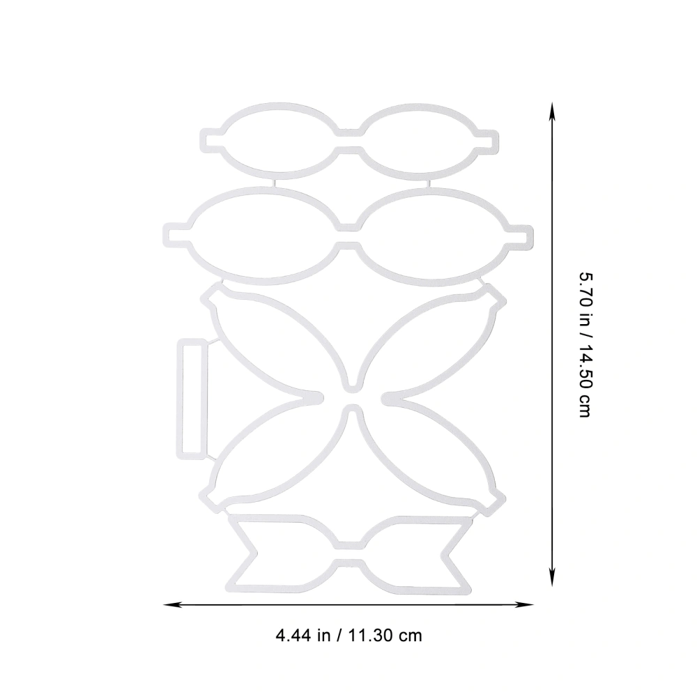 2 Sets of Bow Cutting Dies Simple Embossing Templates Carbon Steel Stencils