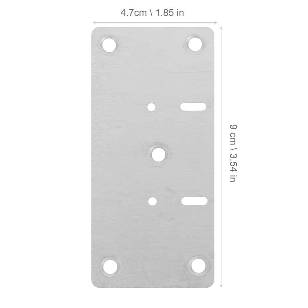 10pcs Hinge Repair Plates Stainless Steel Hinge Repair Brackets for Cabinets  (Screws Included)