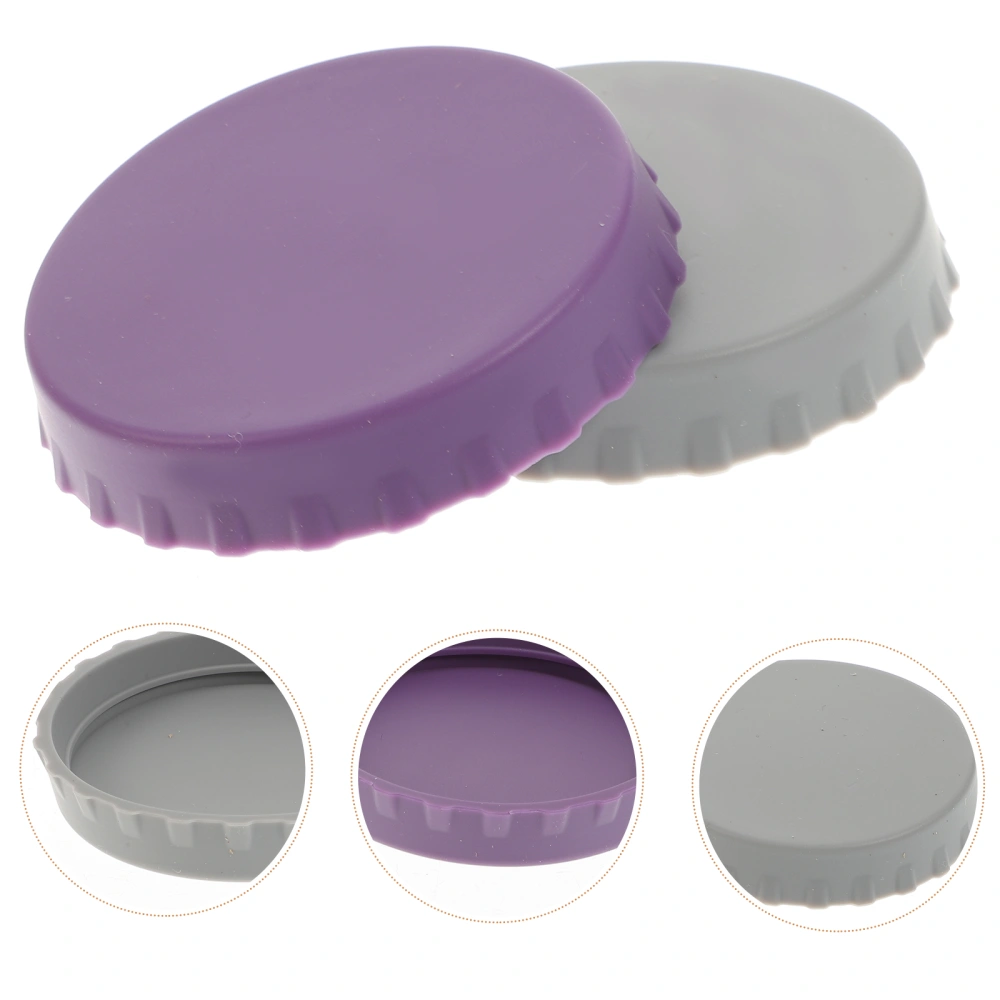 2Pcs Soda Beverage Can Lid Cover Protector Silicone Beverage Can Covers Stopper