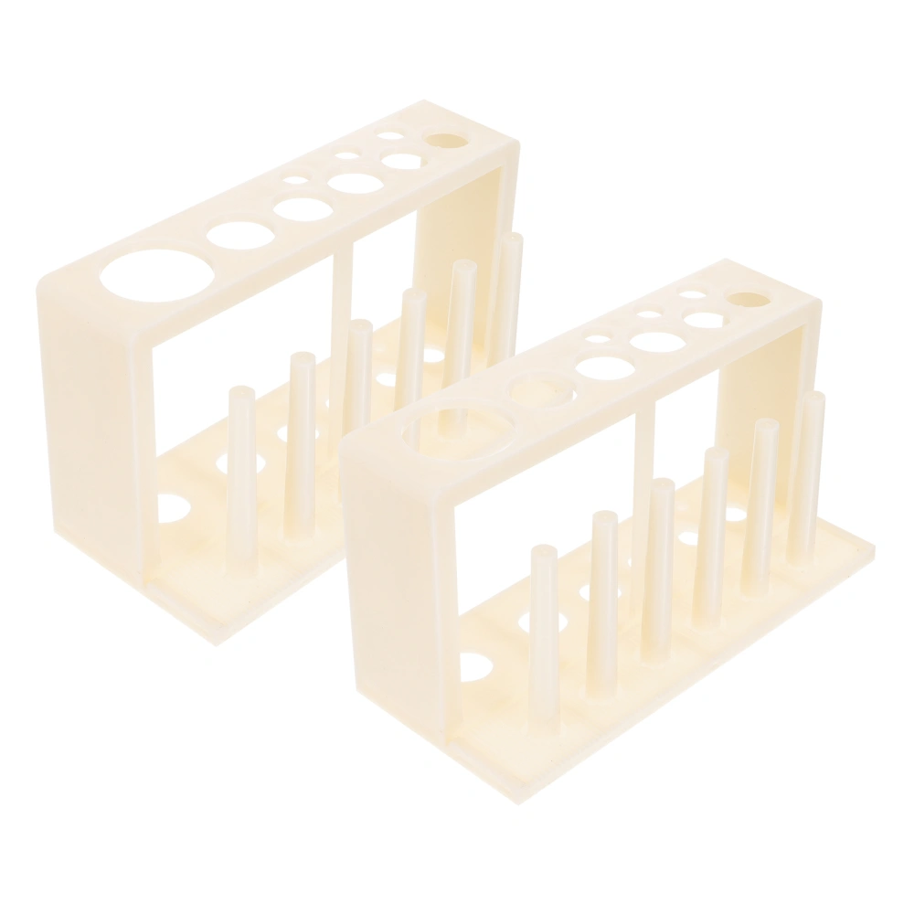 2pcs Test Tube Organizers Laboratory Tube Holders Plastic Tube Racks Stands