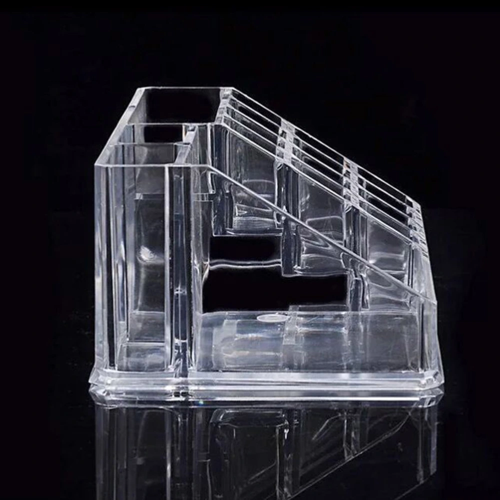 Acrylic Storage Box Cosmetic Rack Multi-Functional Transparent  Multi-Grid Organizer for Lipstick Jewelry Brush