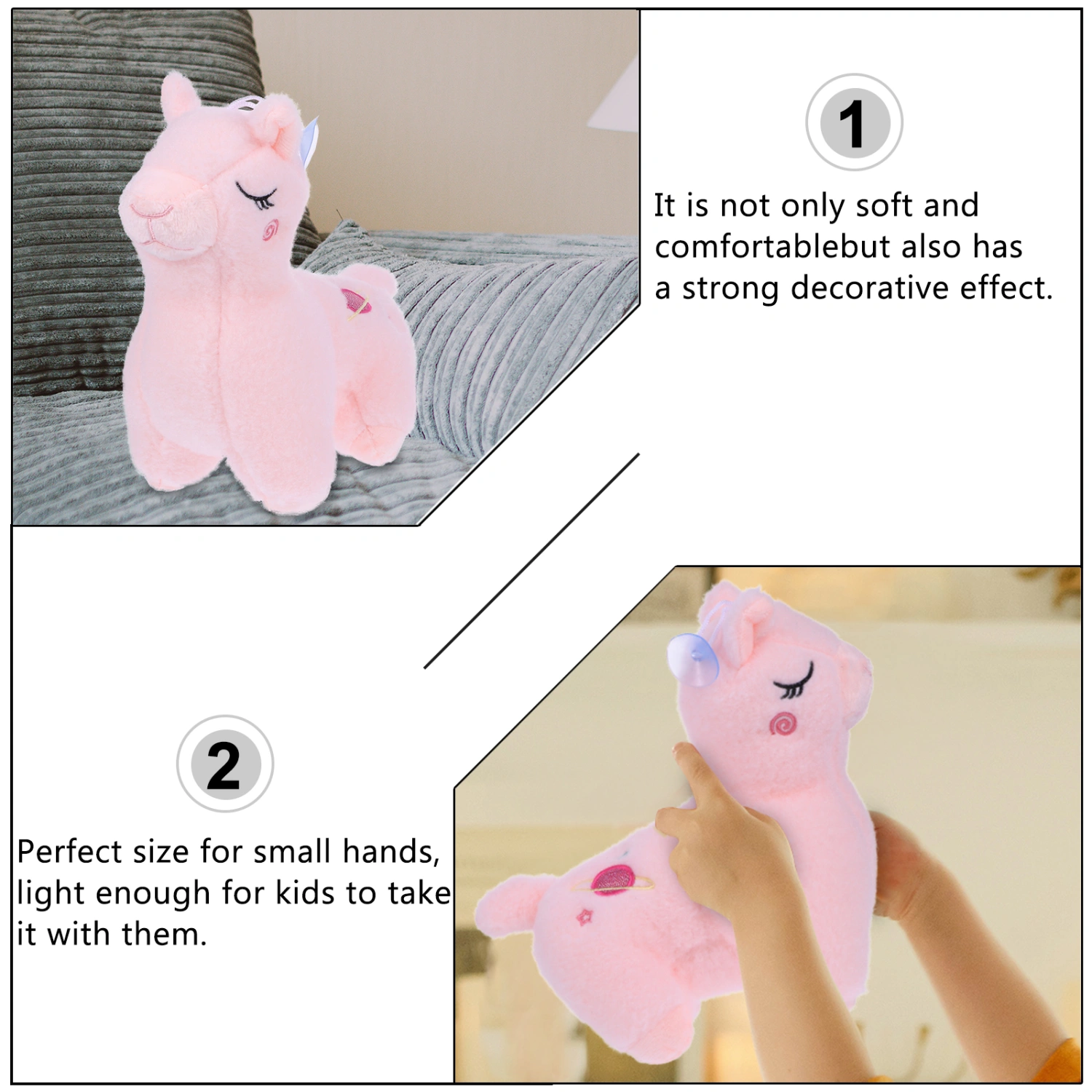 Lovely Alpaca Plush Stuffed Toy Animal Plushie Birthday Gift for Adult Kid
