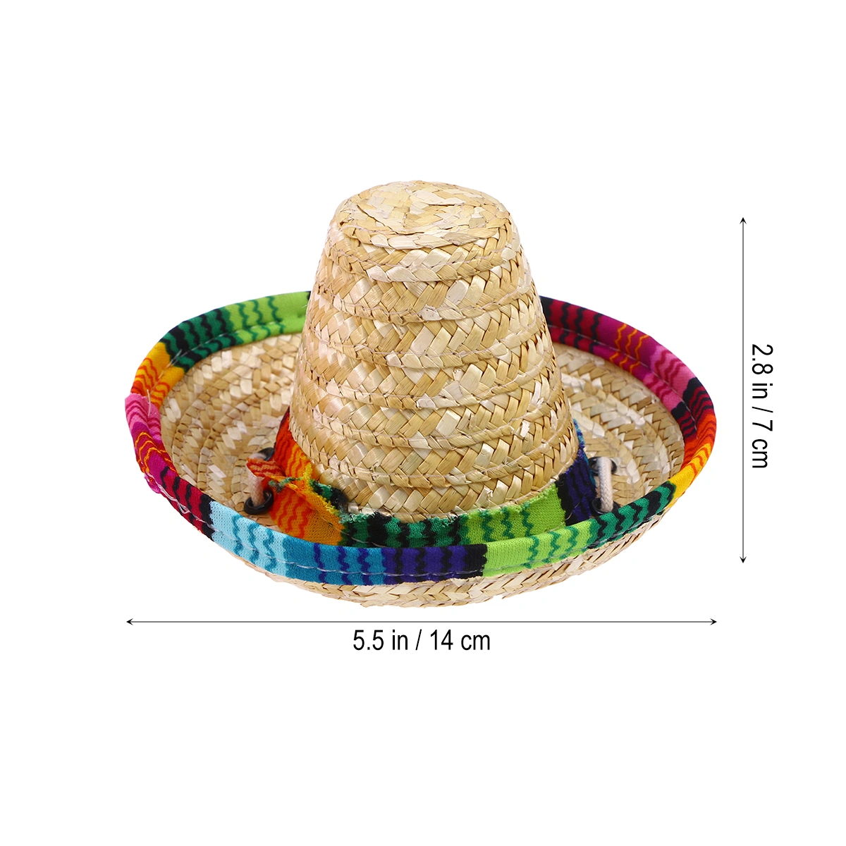 Dog Sombrero Hat Funny Dog Costume Chihuahua Clothes Mexican Summer Party Decoration